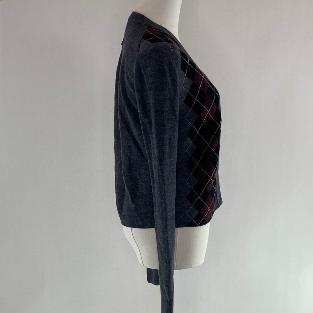 GANNI Fine Merino Jacquard Cardigan, 6 (flaw & buttons missing) - Picture 10 of 11